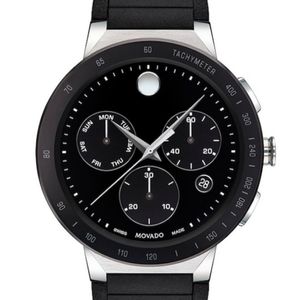 MOVADO SAPPHIRE CHRONOGRAPH BLACK DIAL MEN'S WATCH
